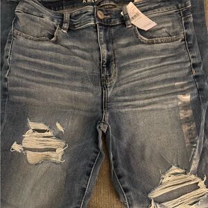 American Eagle Distressed Blue Jeans